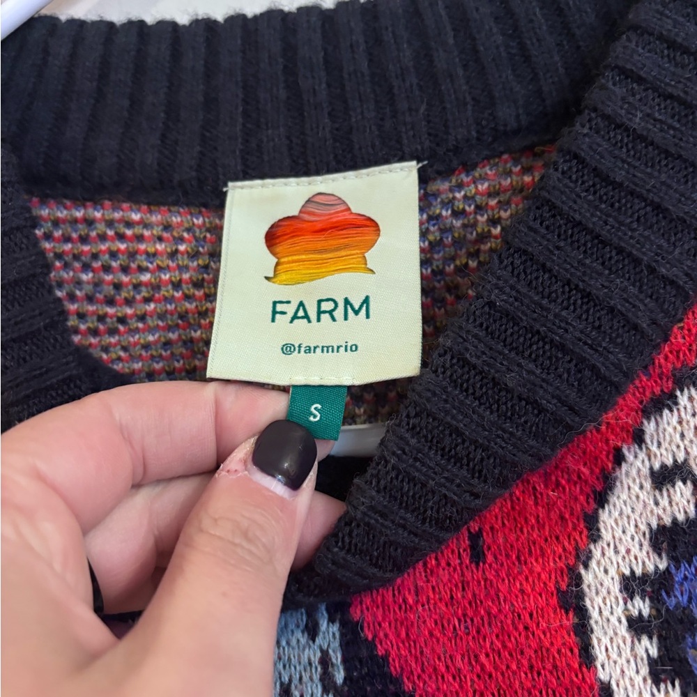 Farm Rio Size Small Sweater Dress - Picture 4 of 8